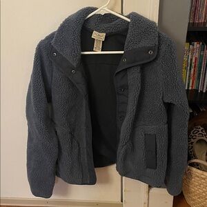 L.L. Bean Cobalt Sherpa Jacket